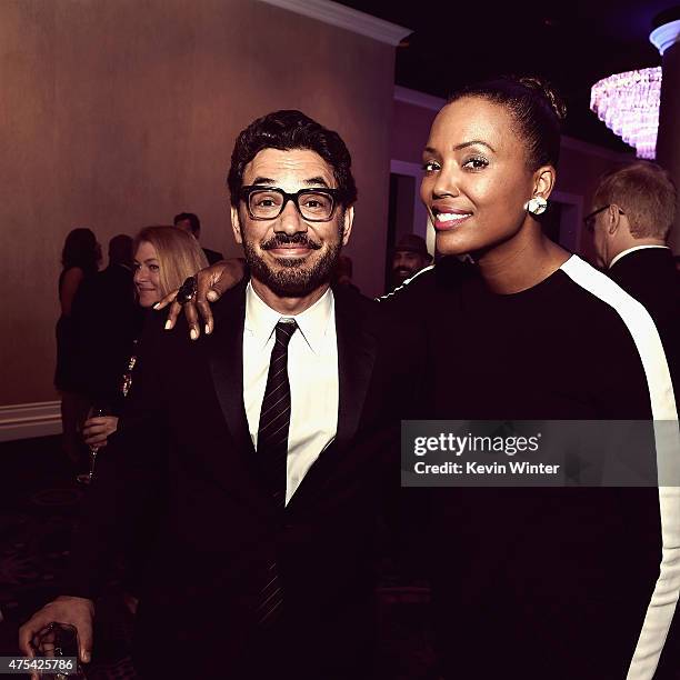 Comdian Al Madrigal and actress Aisha Tyler attend the 5th Annual Critics' Choice Television Awards at The Beverly Hilton Hotel on May 31, 2015 in...