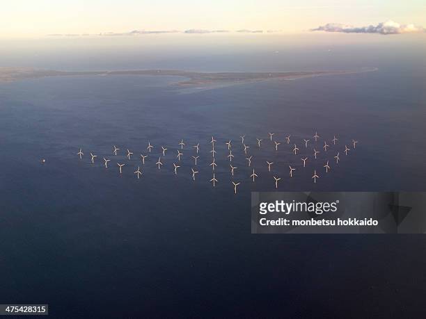 eco generation - windmill denmark stock pictures, royalty-free photos & images