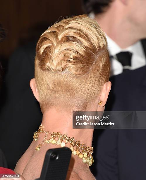 Actress Jaime Pressly, hair detail, attends the 5th Annual Critics' Choice Television Awards at The Beverly Hilton Hotel on May 31, 2015 in Beverly...