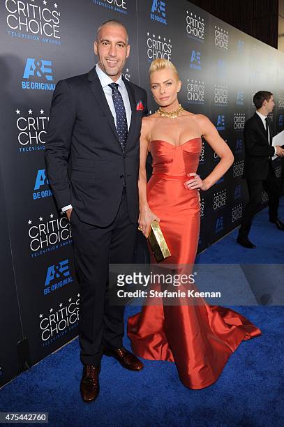 Hamzi Hijazi and actress Jaime Pressly attend the 5th Annual Critics' Choice Television Awards at The Beverly Hilton Hotel on May 31, 2015 in Beverly...