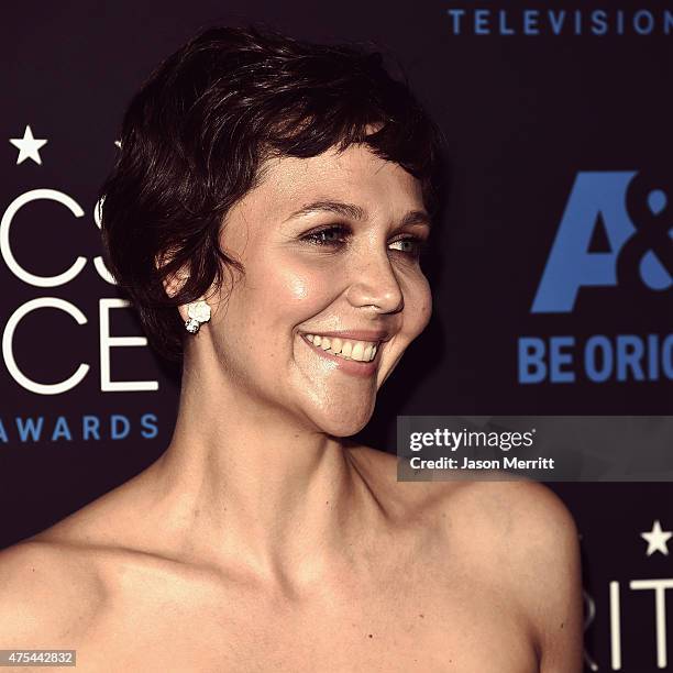 Actress Maggie Gyllenhaal attends the 5th Annual Critics' Choice Television Awards at The Beverly Hilton Hotel on May 31, 2015 in Beverly Hills,...