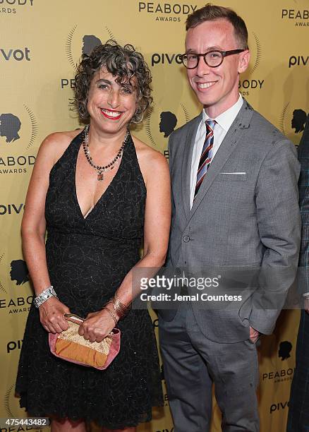 Senior Editor for Politics and Policy for WNYC News, Andrea Bernstein and reprter Matt Katz attend The 74th Annual Peabody Awards Ceremony at...