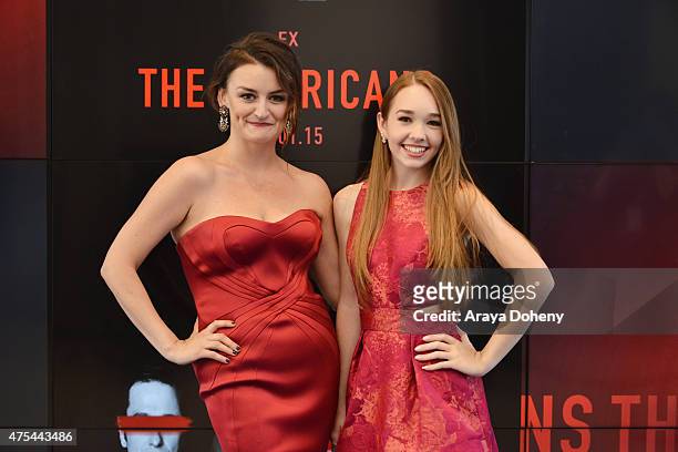 Actresses Alison Wright and Holly Taylor attend the 5th Annual Critics' Choice Television Awards at The Beverly Hilton Hotel on May 31, 2015 in...