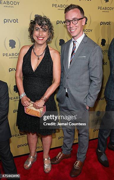 Senior Editor for Politics and Policy for WNYC News, Andrea Bernstein and reprter Matt Katz attend The 74th Annual Peabody Awards Ceremony at...