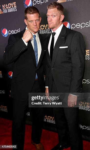 Authors David Benham and Jason Benham attend the 3rd Annual KLOVE Fan Awards at the Grand Ole Opry House on May 31, 2015 in Nashville, Tennessee.