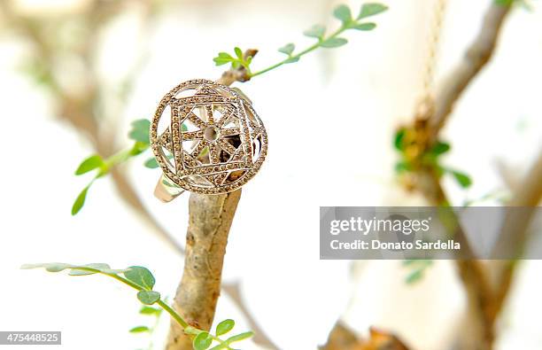 General view of atmosphere at a celebration of LoveGold, Pamela Love's first fine jewelry collection at Chateau Marmont on February 27, 2014 in Los...