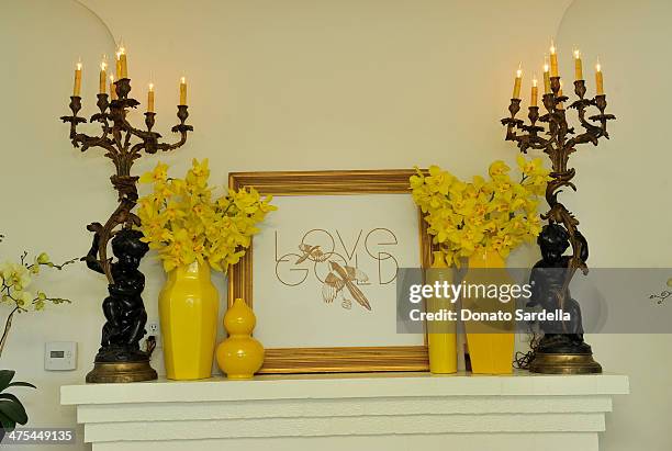 General view of atmosphere at a celebration of LoveGold, Pamela Love's first fine jewelry collection at Chateau Marmont on February 27, 2014 in Los...