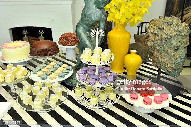 General view of atmosphere at a celebration of LoveGold, Pamela Love's first fine jewelry collection at Chateau Marmont on February 27, 2014 in Los...