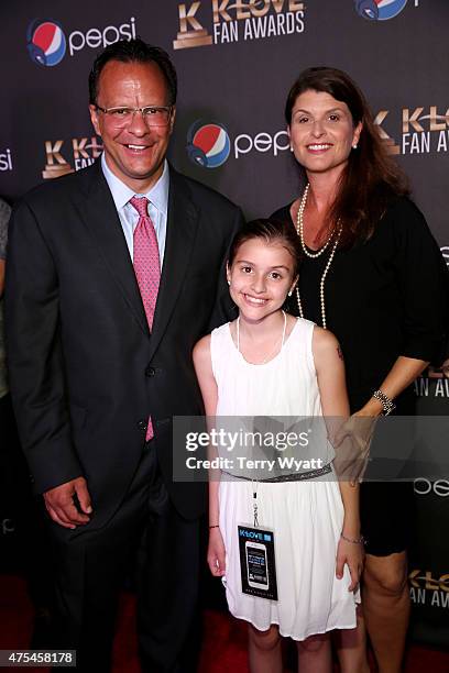 Basketball coach Tom Crean and Joani Harbaugh attend the 3rd Annual KLOVE Fan Awards at the Grand Ole Opry House on May 31, 2015 in Nashville,...