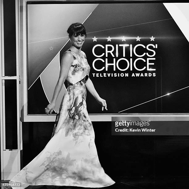 Actress Constance Zimmer speaks onstage during the 5th Annual Critics' Choice Television Awards at The Beverly Hilton Hotel on May 31, 2015 in...