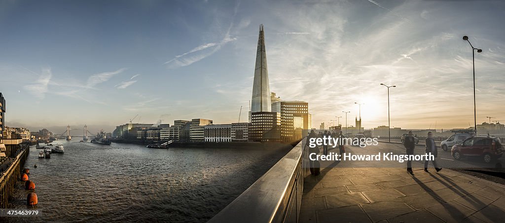 London Bridge and The Shard panorama