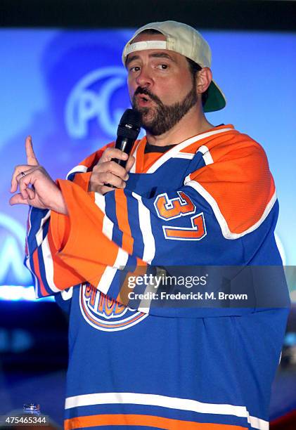 President, SModCo Kevin Smith speaks at the 7th Annual Produced By Conference at Paramount Studios on May 31, 2015 in Hollywood, California.