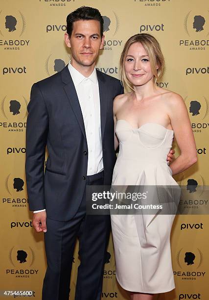 Actors Tom Lipinski and Juliet Rylance attend The 74th Annual Peabody Awards Ceremony at Cipriani Wall Street on May 31, 2015 in New York City.