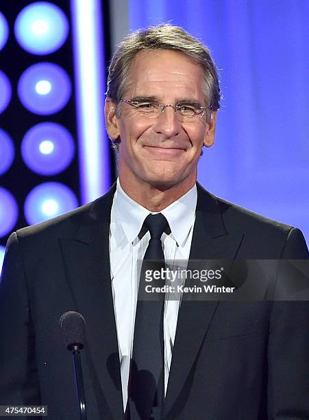 Actor Scott Bakula speaks onstage at the 5th Annual Critics' Choice Television Awards at The Beverly Hilton Hotel on May 31, 2015 in Beverly Hills,...