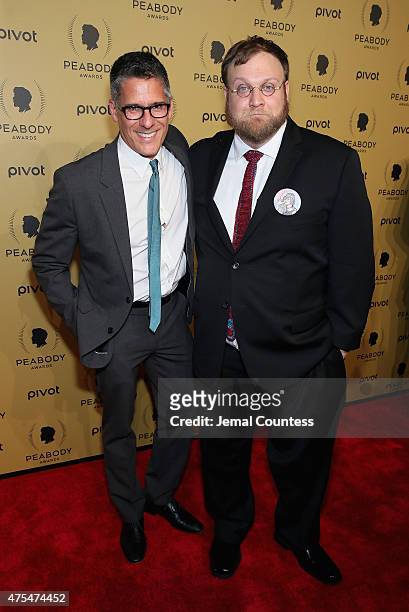 Producer Rob Sorcher and Animator Pendleton Ward attend The 74th Annual Peabody Awards Ceremony at Cipriani Wall Street on May 31, 2015 in New York...