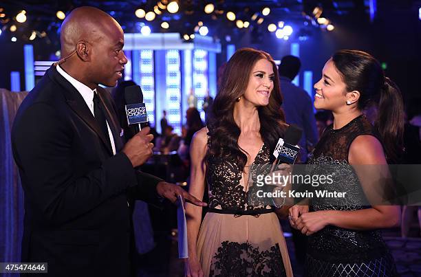 Red Carpet Live Stream hosts Kevin Frazier and Samantha Harris interview actress Gina Rodriguez at the 5th Annual Critics' Choice Television Awards...