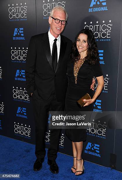 Brad Hall and Julia Louis-Dreyfus attend the 5th annual Critics' Choice Television Awards at The Beverly Hilton Hotel on May 31, 2015 in Beverly...