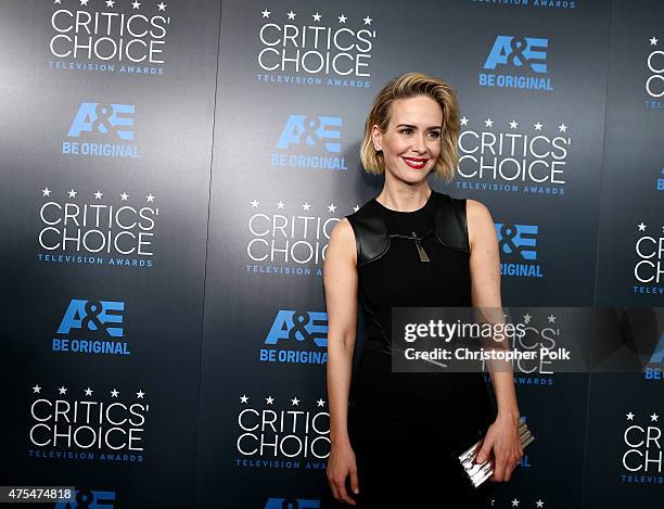 Actress Sarah Paulson attends the 5th Annual Critics' Choice Television Awards at The Beverly Hilton Hotel on May 31, 2015 in Beverly Hills,...