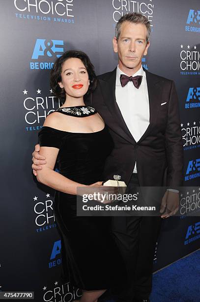 Actor Ben Mendelsohn and Emma Nadine Forrest attend the 5th Annual Critics' Choice Television Awards at The Beverly Hilton Hotel on May 31, 2015 in...