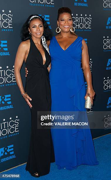 Actresses Khandi Alexander and Queen Latifah arrive for the Fifth Annual Critic's Choice Television Awards in Beverly Hills, California, May 31,...