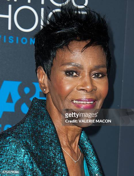 Actress Cicely Tyson arrives for the Fifth Annual Critic's Choice Television Awards in Beverly Hills, California, May 31, 2015. AFP PHOTO / Valerie...
