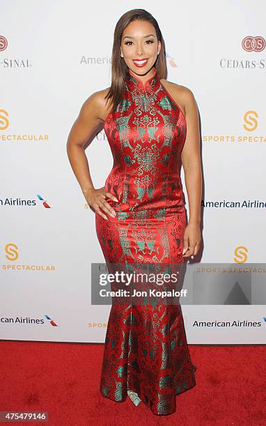 Gloria Govan arrives at Cedars-Sinai Sports Spectacular at the Hyatt Regency Century Plaza on May 31, 2015 in Century City, California.