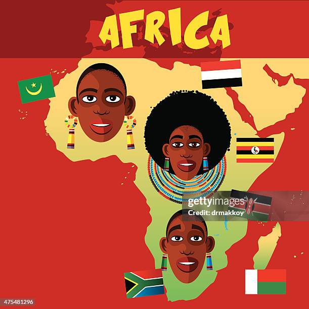 africa poster - nile river stock illustrations