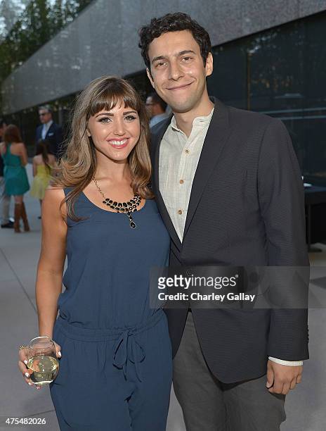 Writer and executive producer Joelle Garfinkel and producer Nick Smoke attend the screening party for the new original web series, "CAM GIRLS" at...