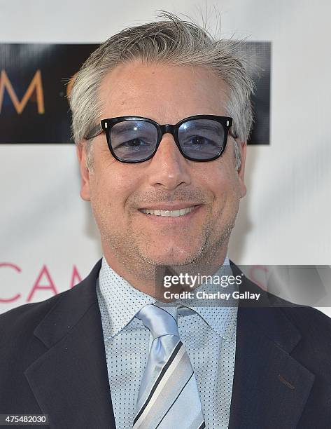 Actor David Starzyk attends the screening party for the new original web series, "CAM GIRLS" at United Talent Agency on May 31, 2015 in Beverly...