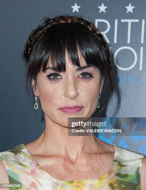 Actress Constance Zimmer arrives for the Fifth Annual Critic's Choice Television Awards in Beverly Hills, California, May 31, 2015. AFP PHOTO /...