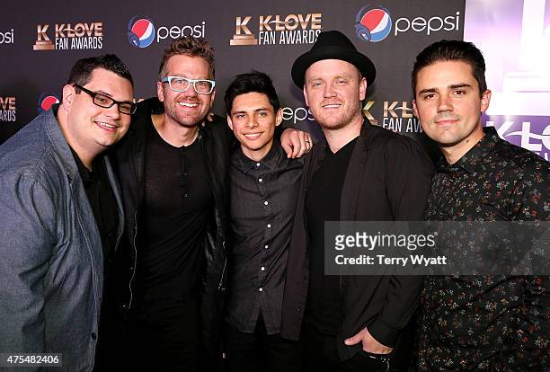 Musical group Sidewalk Prophets attend the 3rd Annual KLOVE Fan Awards at the Grand Ole Opry House on May 31, 2015 in Nashville, Tennessee.
