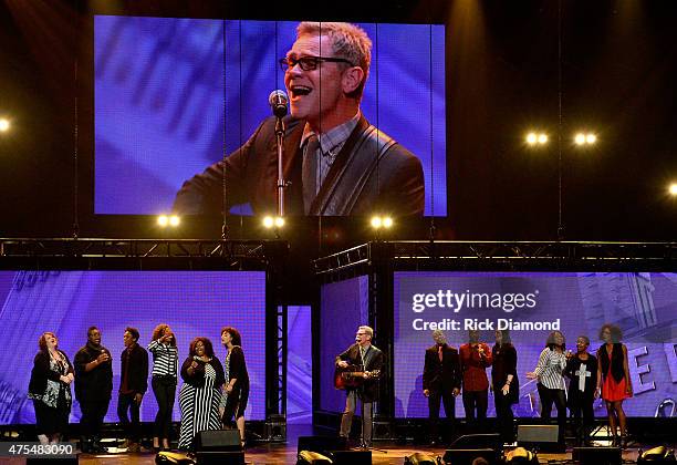 Steven Curtis Chapman performs onstage during the 3rd Annual KLOVE Fan Awards at the Grand Ole Opry House on May 31, 2015 in Nashville, Tennessee.