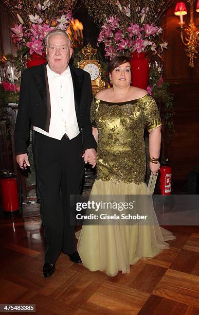 Karin Holler and Peter Diehl attend the traditional Vienna Opera Ball at Vienna State Opera on February 27, 2014 in Vienna, Austria.