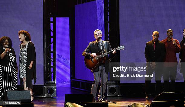 Steven Curtis Chapman performs onstage during the 3rd Annual KLOVE Fan Awards at the Grand Ole Opry House on May 31, 2015 in Nashville, Tennessee.