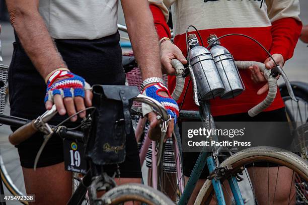 Details of vintage bikes.