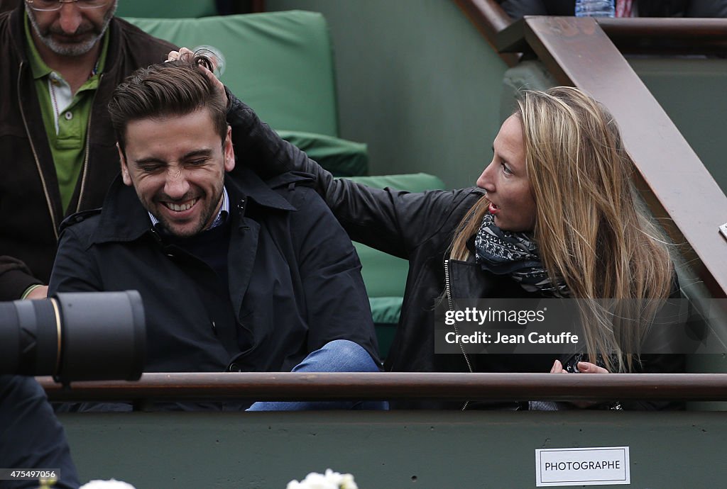 Celebrities at French Open 2015 - Day Eight