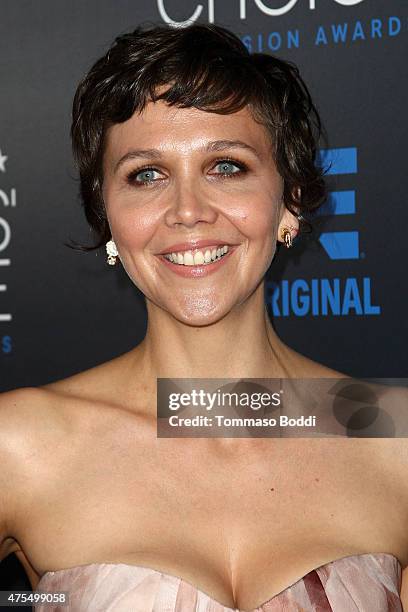 Actress Maggie Gyllenhaal attends the 5th annual Critics' Choice Television Awards at The Beverly Hilton Hotel on May 31, 2015 in Beverly Hills,...