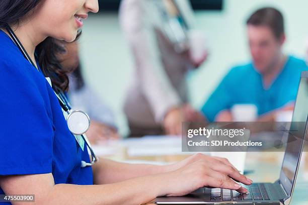 Nurses Using Programming Language Nurse Learning At Computer Photos and Premium High Res Pictures - Getty ...