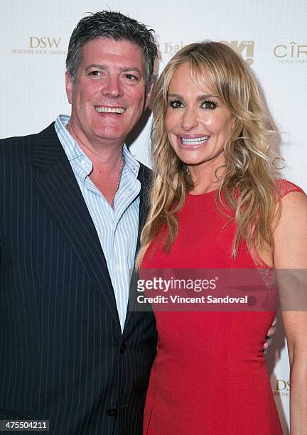 John Bluher and reality TV personality Taylor Armstrong attend OK! Magazine's Pre-Oscar event with special guest DJ Havana Brown at Greystone Manor...