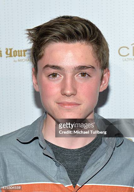 Actor Spencer List attends OK! Magazine's Pre-Oscar Party at Greystone Manor Supperclub on February 27, 2014 in West Hollywood, California.