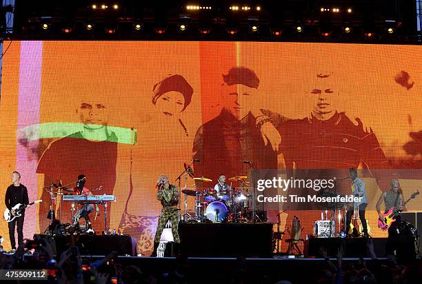 Gwen Stefani and No Doubt perform during the Bottle Rock Napa Valley Music Festival at Napa Valley Expo on May 31, 2015 in Napa, California.