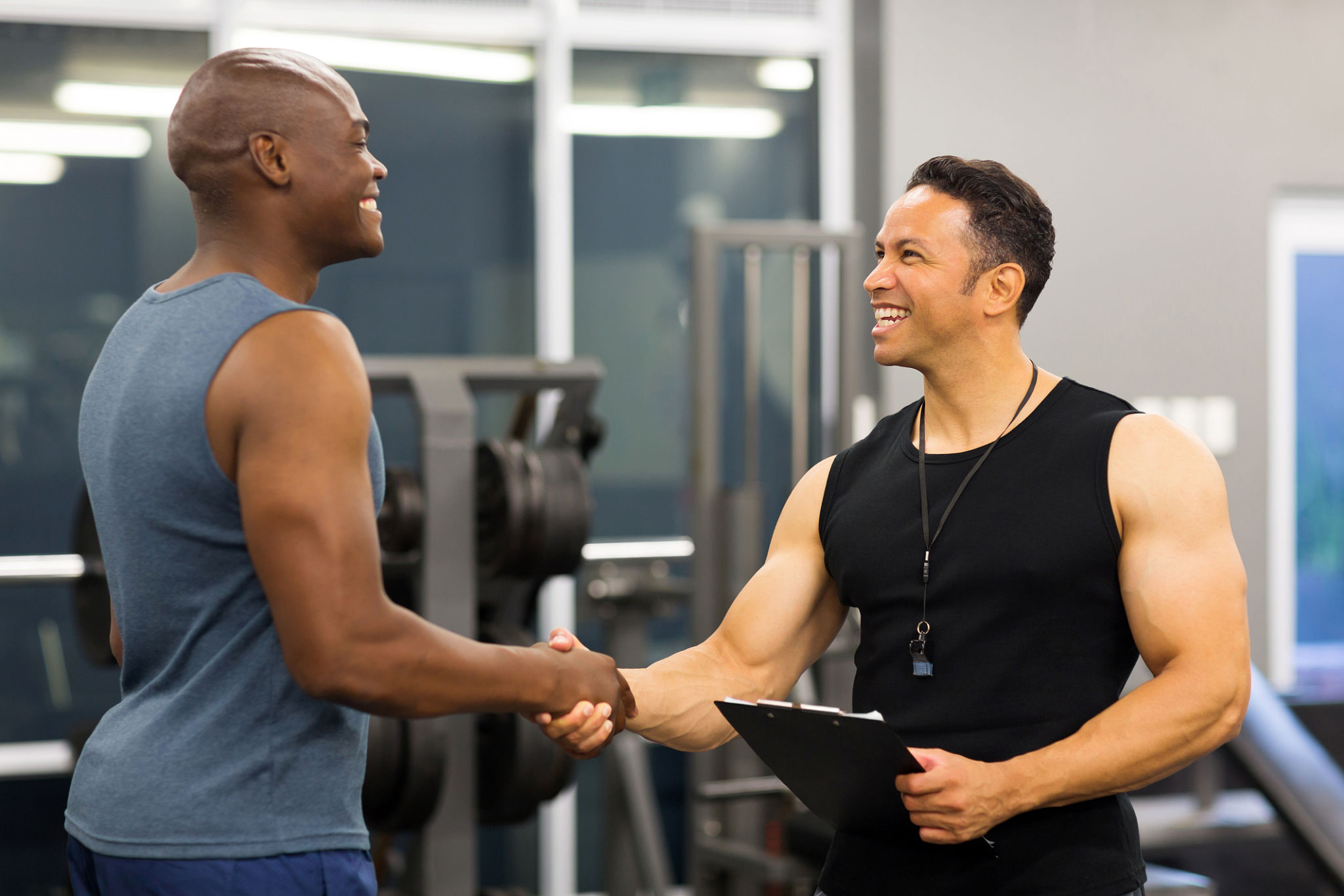 personal trainer client