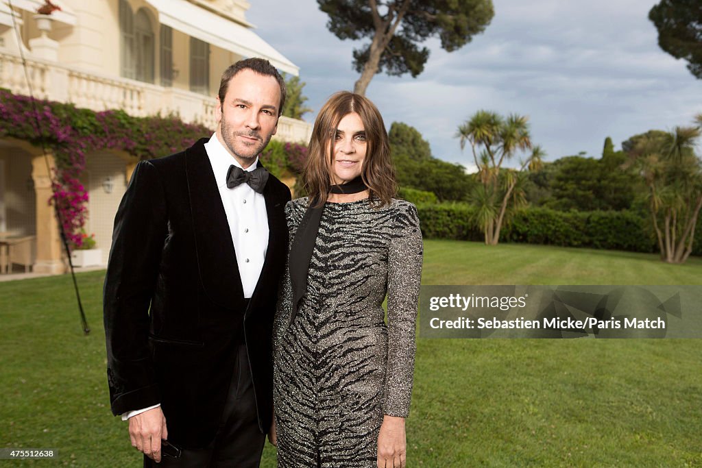 AmFar Gala Evening at Cannes, Paris Match Issue 3445, June 3, 2015