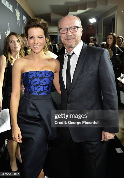 Actress Kate Beckinsale and Director Paul Haggis attend the 7th Annual Hollywood Domino and Bovet 1822 Gala benefiting artists for peace and justice...