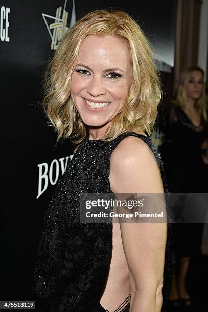 Actress Maria Bello attends the 7th Annual Hollywood Domino and Bovet 1822 Gala benefiting artists for peace and justice at Sunset Tower on February...