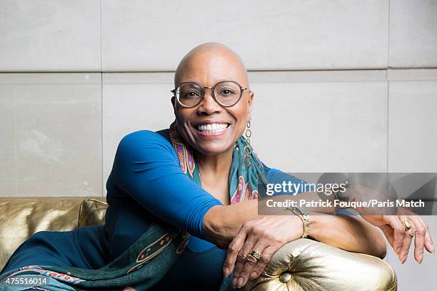 Jazz singer Dee Dee Bridgewater is photographed for Paris Match on April 14, 2015 in Paris, France.