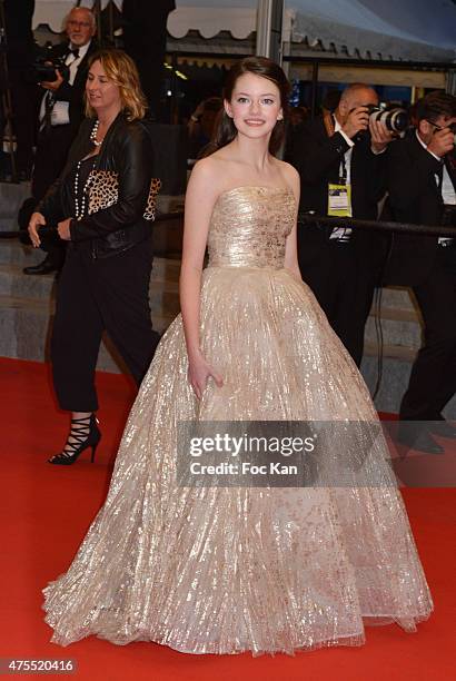 Mackenzie Foy attends the Premiere of 'The Little Prince' during the 68th annual Cannes Film Festival on May 22, 2015 in Cannes, France.