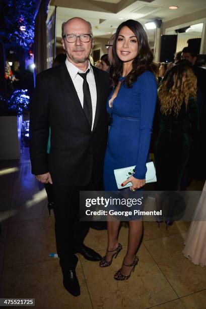 Director Paul Haggis and Moran Atias attends the 7th Annual Hollywood Domino and Bovet 1822 Gala benefiting artists for peace and justice at Sunset...