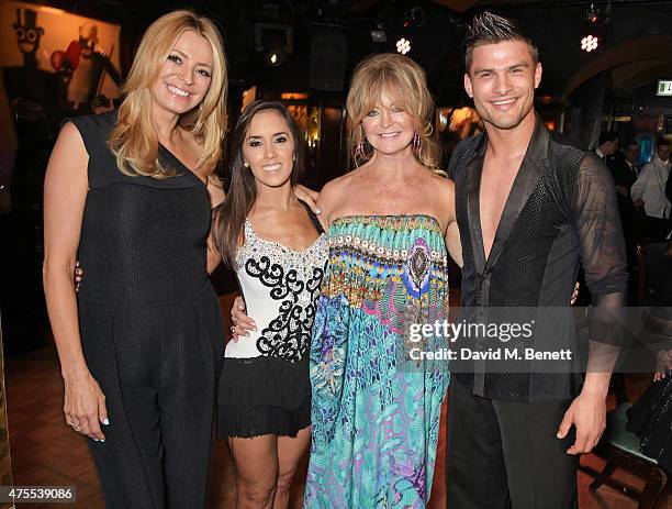 Tess Daly, Janette Manrara, Goldie Hawn and Aljaz Skorjanec attend 'Goldie's Love-In For The Kids', the 4th annual Hawn Foundation UK fundraising...