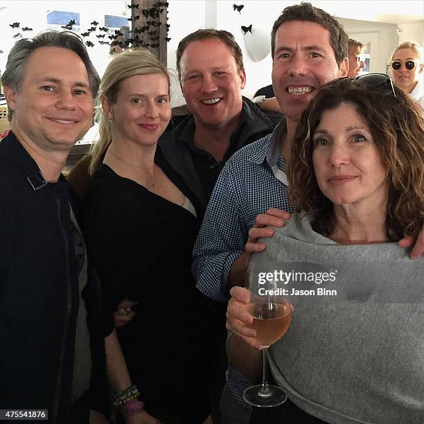 Jason Binn, DuJour Media Founder Andrea Taetle, Adam Taetle, Rocco Basile and Missy Basile circa on May 2015 in New York City.